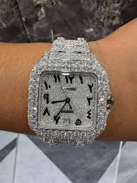 Iced-out watch photo