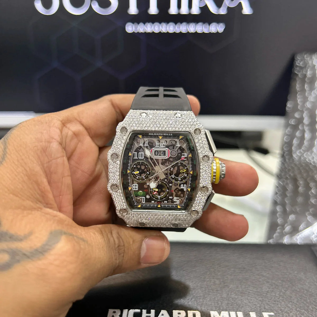 Moissanite Strap Watch