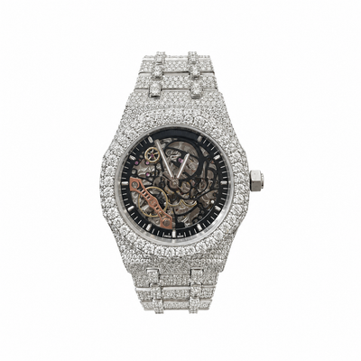 Moissanite Skeleton Watch